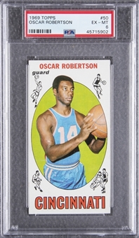 1969-70 Topps #50 Oscar Robertson - PSA EX-MT 6